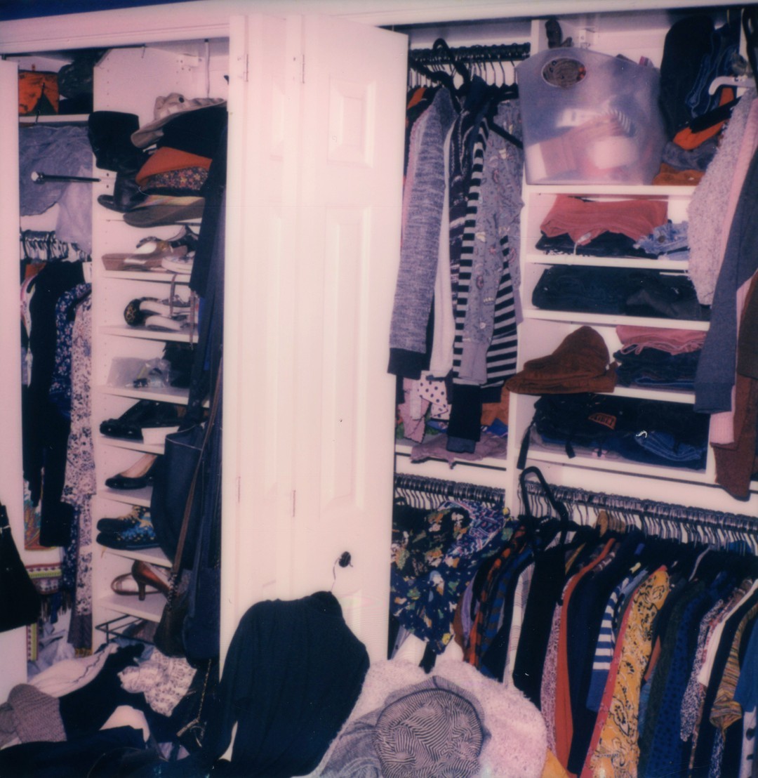 A very full closet.